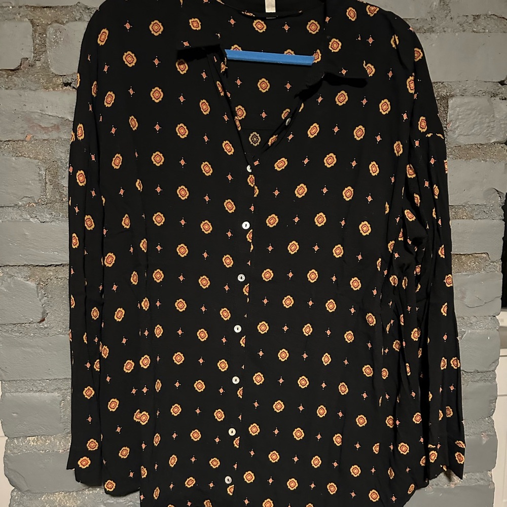 Free people oversized blouse.